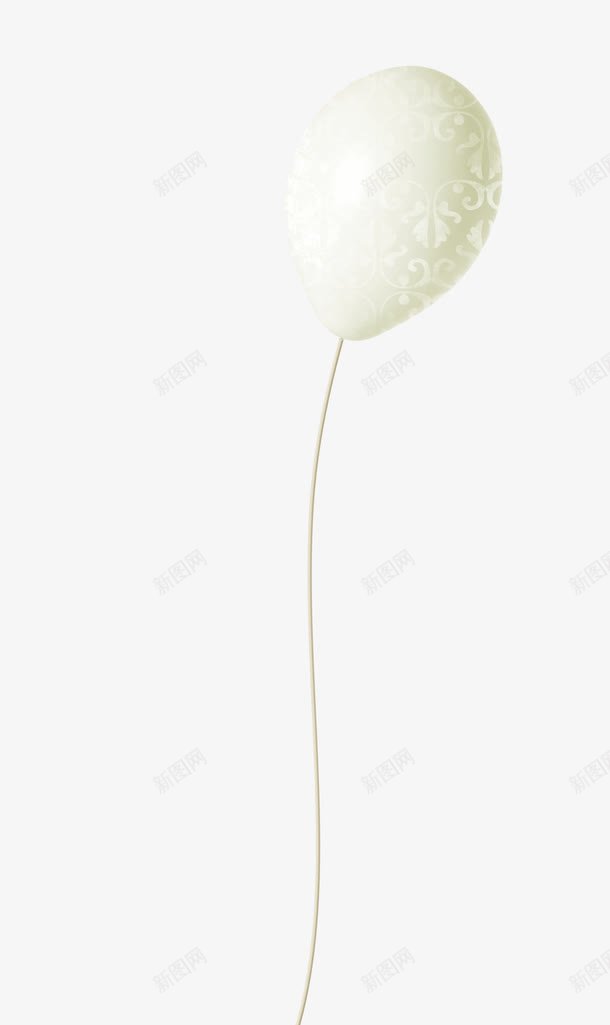 气球png免抠素材_88icon https://88icon.com 气球 白色 素材 花纹