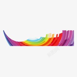 褰壊鍒峰瓙创意抽象彩虹七彩名片底纹矢量图高清图片