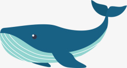 蓝色立体大海鲸鱼素材