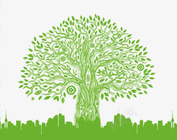 绿色爱心捐款树植树节卡通清新海报高清图片