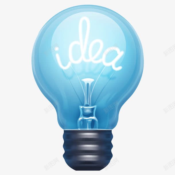 想法png免抠素材_88icon https://88icon.com idea 一个好想法 创新 排忧解难 新想法 灯泡 灵感 蓝色 解决方法的图标