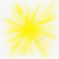 黄色放射光线效果素材
