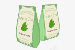 绿茶包装袋海报