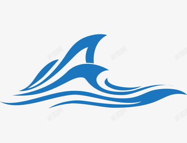 大海水浪花png免抠素材_88icon https://88icon.com 传统水波纹样式 古典海浪花纹 蓝色水波纹