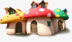 蘑菇小房子卡通蘑菇小房子高清图片