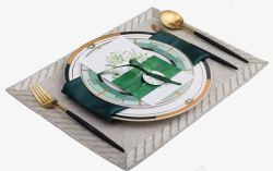 餐刀叉套装欧式美式西餐桌摆件套装高清图片