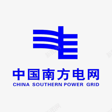南方电网蓝色中国南方电网logo标志图标图标