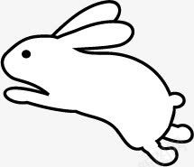 手绘简约卡通兔子png免抠素材_88icon https://88icon.com 兔子 卡通 简约