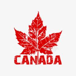 加拿大红色标志素材