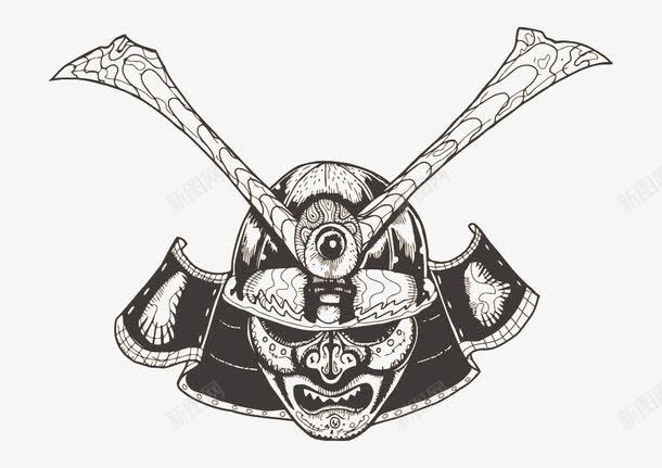 手绘日本武士png免抠素材_88icon https://88icon.com 战国 日式 日本 日本文化 武士矢量