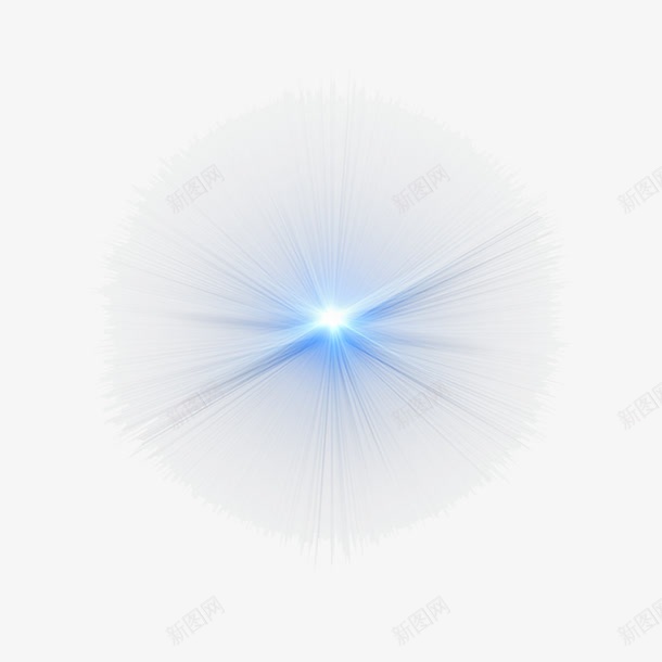 蓝色的光png免抠素材_88icon https://88icon.com 中心发射 光圈 光弧 蓝色 透明