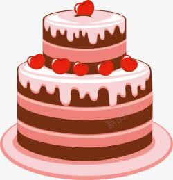 卡通奶油蛋糕生日蛋糕高清图片