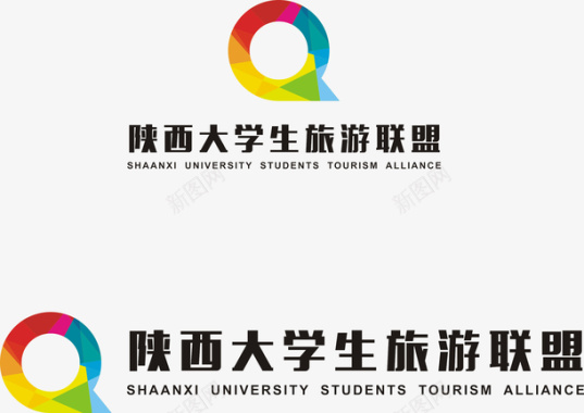 大学生毕业陕西大学生旅游联盟图标图标