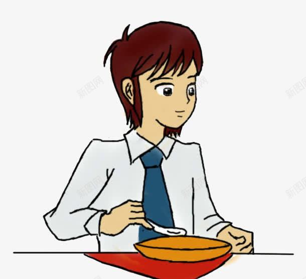 正在用餐的白领人士png免抠素材_88icon https://88icon.com 卡通 卡通女人 文明就餐 用餐 白领 职员 食物