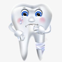 牙痛表情卡通图素材