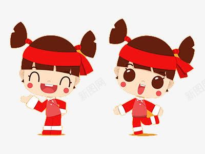 中国娃娃png免抠素材_88icon https://88icon.com H5页面素材 促销 促销图案 升值 卡通人物 扁平人物 扁平化人物 电商卡通人物 红包 网页设计卡通 金币 金钱