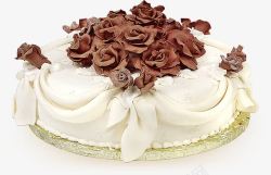 食品餐饮行业香浓白巧克力蛋糕图高清图片