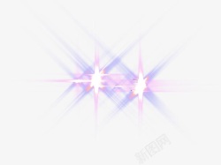 紫色粉色星光光效素材