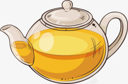 水壶茉莉花茶饮品素材