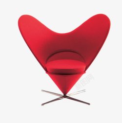 红色沙发座椅心形的沙发椅子高清图片