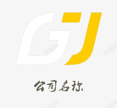 大写字母J公司首字母logo图标图标