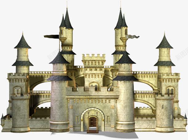 城堡建筑欧式建筑png免抠素材_88icon https://88icon.com 城堡 建筑 欧式