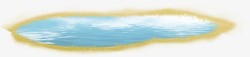 圆形湖圆形蓝色沙漠湖泊金秋高清图片