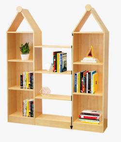 宜家家具实木儿童简易书柜素材