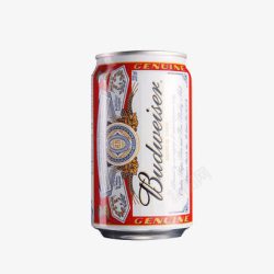 红色啤酒易拉罐百威啤酒高清图片