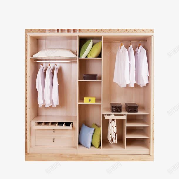 家居衣柜图png免抠素材_88icon https://88icon.com 室内 整齐的衬衫 木板 衣服 衬衫