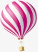 粉色螺旋条纹气球素材
