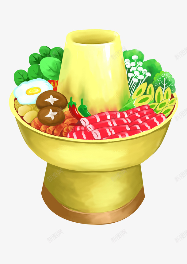 手绘卡通传统火锅png免抠素材_88icon https://88icon.com 传统美食 卡通美食封面设计 广告设计 海报设计 火锅 美食 美食海报设计