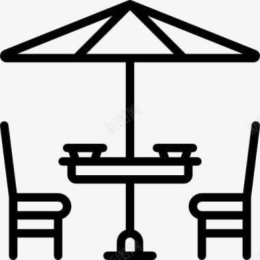 宴会桌椅阳台图标图标