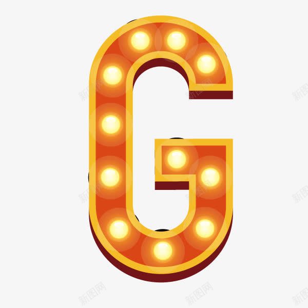 数字字母字母G霓虹灯字体png免抠素材_88icon https://88icon.com 字母G 数字字母 霓虹灯字体