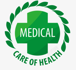 医院用的绿色医药标志素材