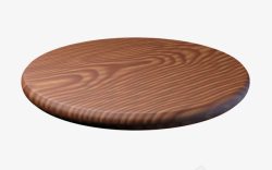 木碟子棕色木质纹理木圆盘实物高清图片