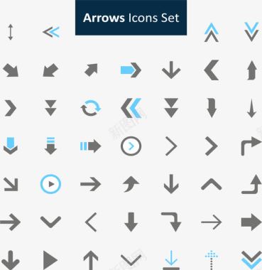 一组箭头图标图标