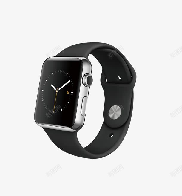 苹果手表png免抠素材_88icon https://88icon.com applewatch 手表 数码产品 苹果手表 黑色