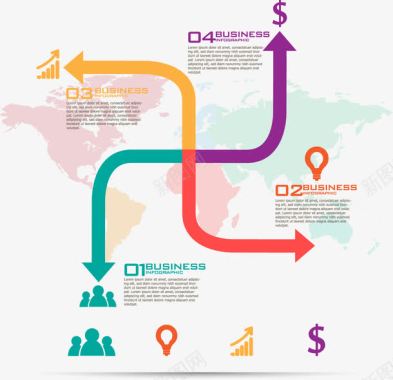 pdf画册箭头组合图标图标