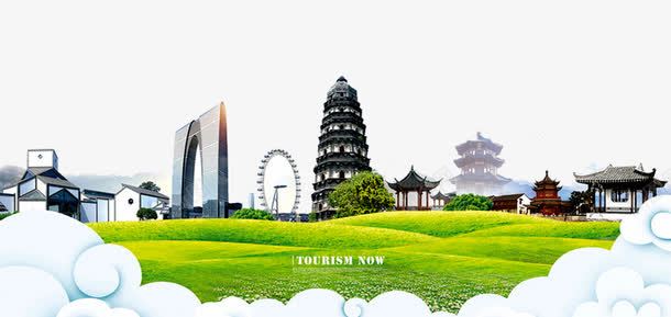 建筑景观png免抠素材_88icon https://88icon.com 云纹 园林景观 建筑 建筑剪影 花纹 苏州剪影 苏州建筑 苏州文化