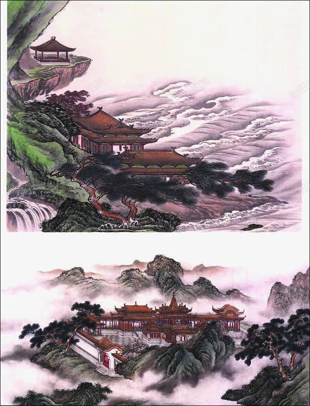 青墨山水建筑风景png免抠素材_88icon https://88icon.com 建筑风景 青墨山水建筑风景 青墨山水风景