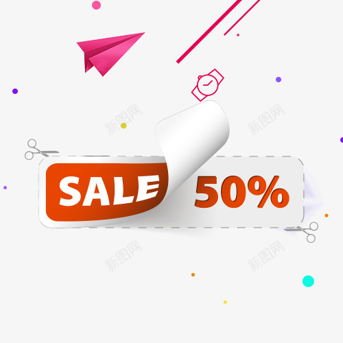 SALE促销立体购物标签psd免抠素材_88icon https://88icon.com SALE 促销 打折 折扣 标签 活动 立体 红色 购物 贴纸