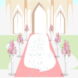 婚礼殿堂的背景素材