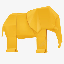 创意大象卡通创意折纸动物大象高清图片