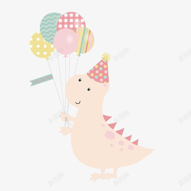 手绘创意可爱气球小恐龙png免抠素材_88icon https://88icon.com 创意图 可爱 小恐龙 彩色图 手绘图 气球 简单的