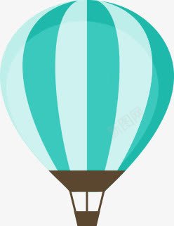 蓝色热气球png免抠素材_88icon https://88icon.com 图片 热气球 空气球 蓝色