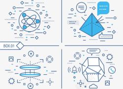 空间结构几何空间结构图图标高清图片
