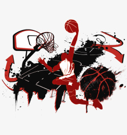健身体育篮球海报背景高清图片