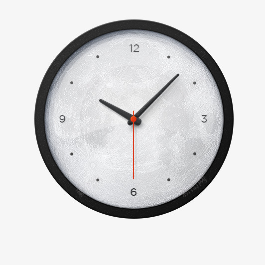 生活物品片png免抠素材_88icon https://88icon.com 圆形 挂壁式 时钟 黑色