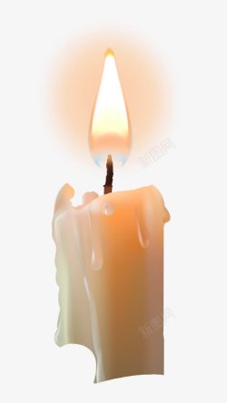 烛光微弱的蜡烛祈福蜡烛高清图片